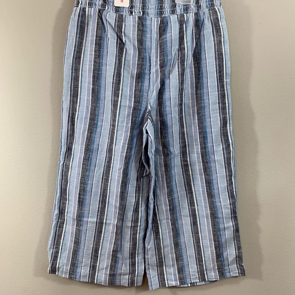 Girls Justice Striped Pants | Blue & White | Size 10 | NWT - Picture 6 of 9